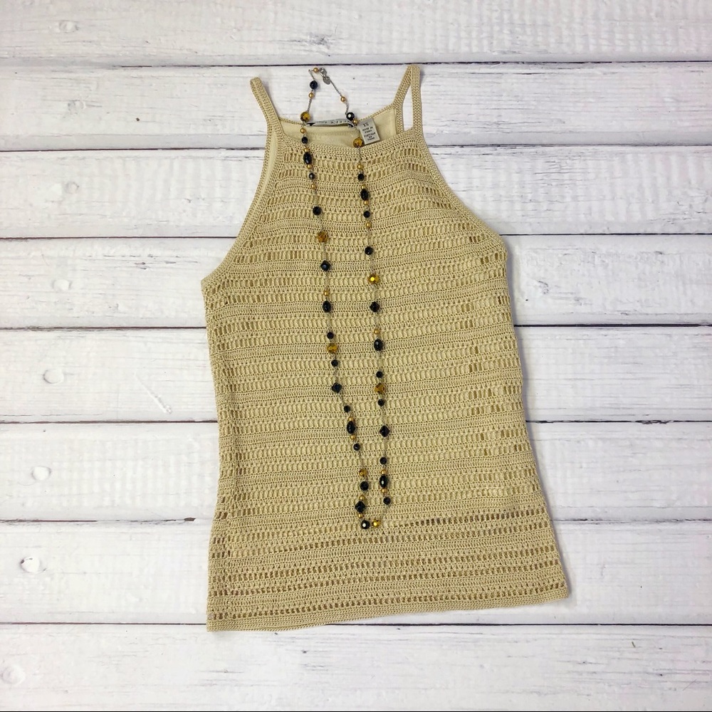 High neck tank top